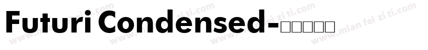 Futuri Condensed字体转换